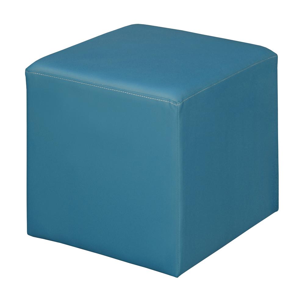 Aurora Curved Ottoman- Peacock Teal