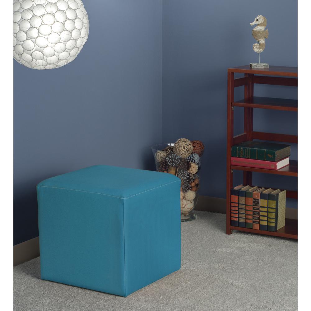 Aurora Curved Ottoman- Peacock Teal