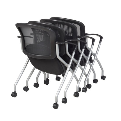 Cadence Nesting Chair (4 pack)- Black