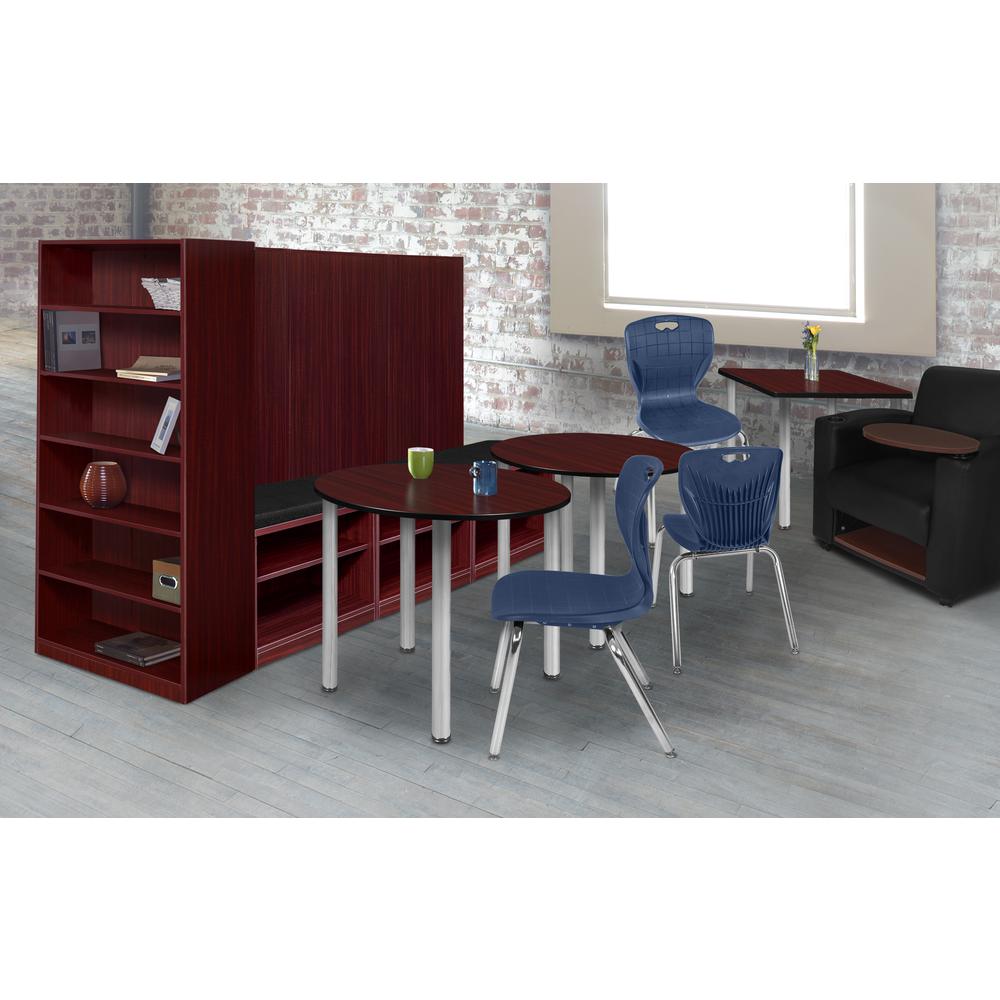 Andy 18" Stack Chair (20 pack)- Navy Blue