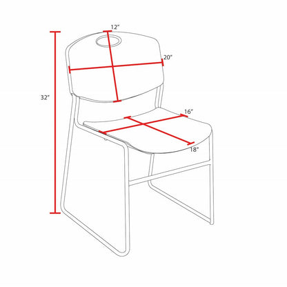 36 Round Breakroom Table- Mahogany Top, Chrome Base & 4 Zeng Stack Chairs- Grey