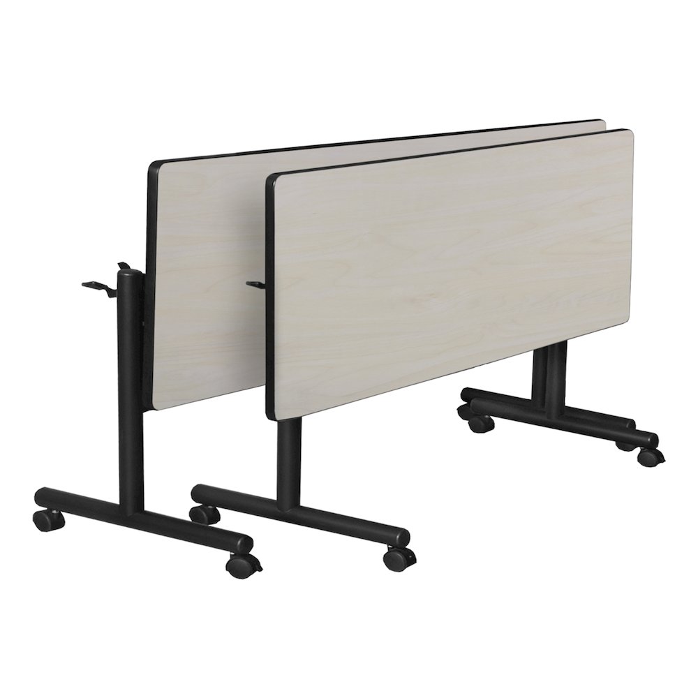 60 x 30 in. Flip-Top Training Nesting Table- Maple