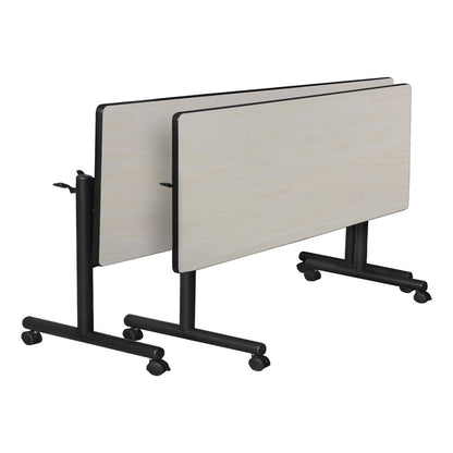 60 x 30 in. Flip-Top Training Nesting Table- Maple