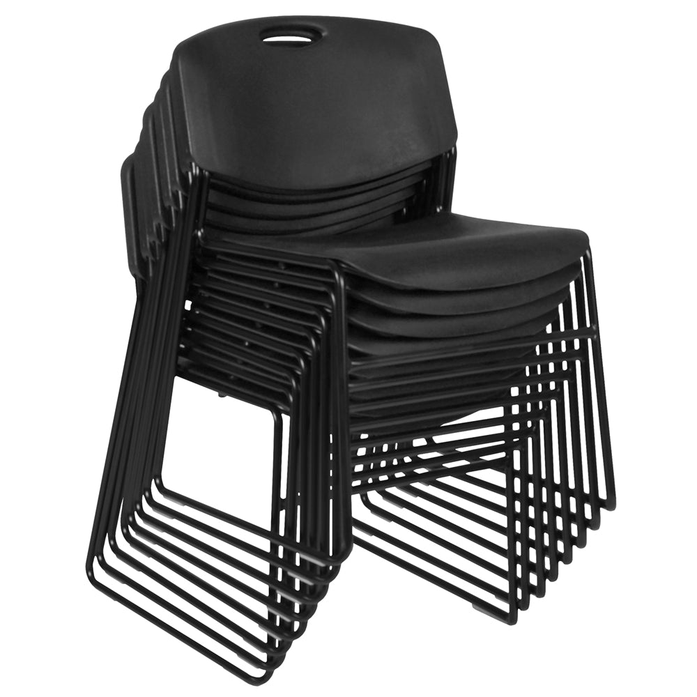 Zeng Stack Chair (8 pack)- Black