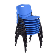 'M' Stack Chair (8 pack)- Blue