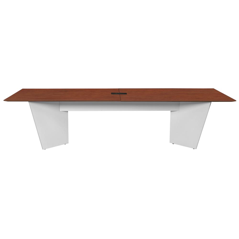 Array 120" Conference Table with Power Data Grommet- Cherry/ White