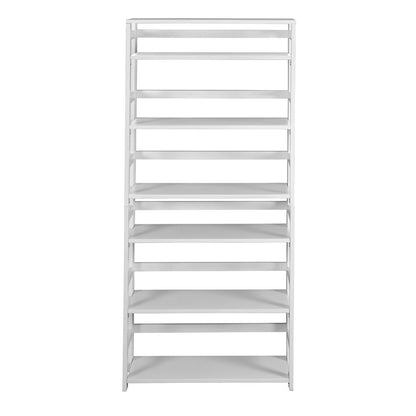 Flip Flop 67" High Folding Bookcase- White