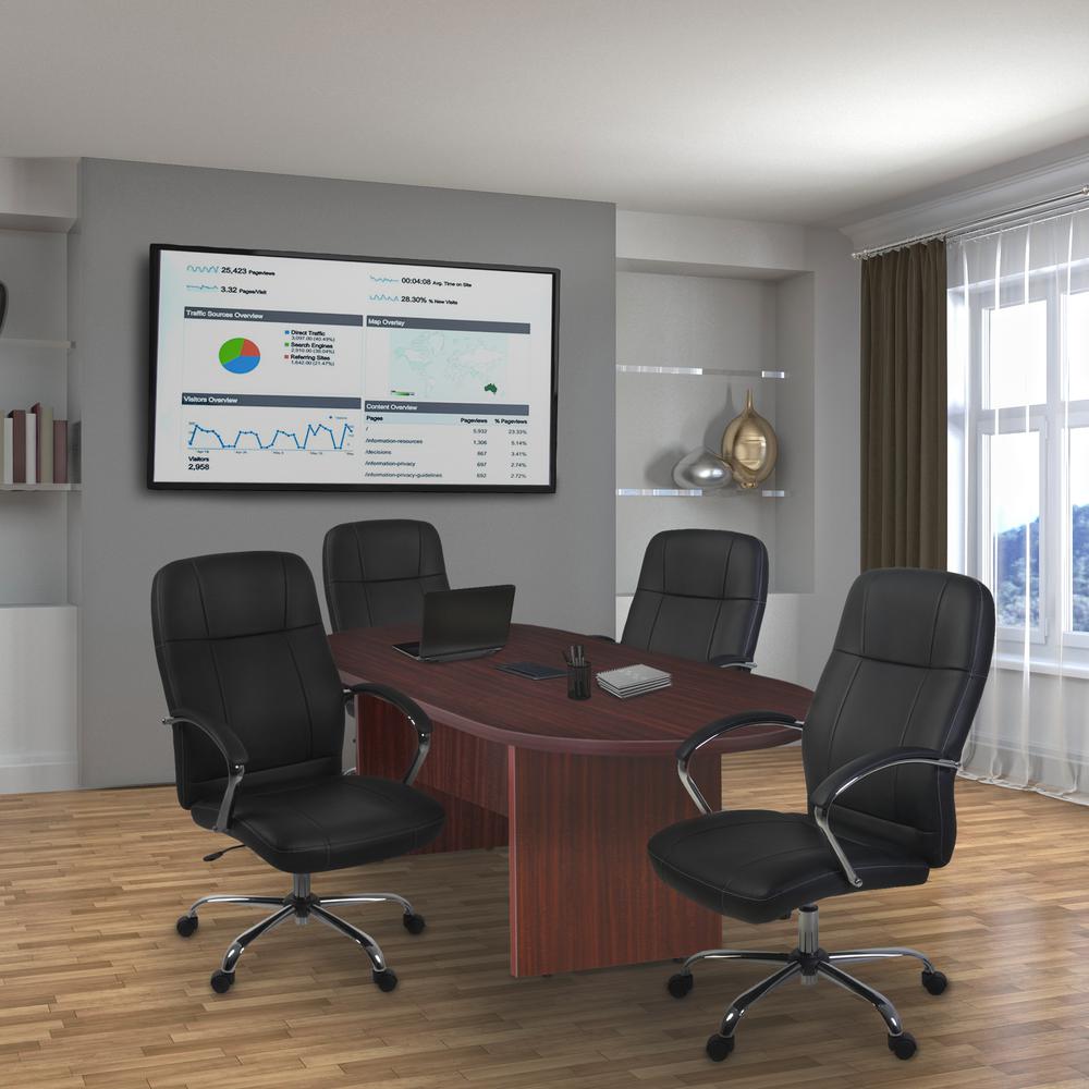 Legacy 71" Racetrack Conference Table with Power Data Grommet- Mahogany
