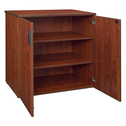 Legacy Lateral File with Stackable Storage Cabinet- Cherry