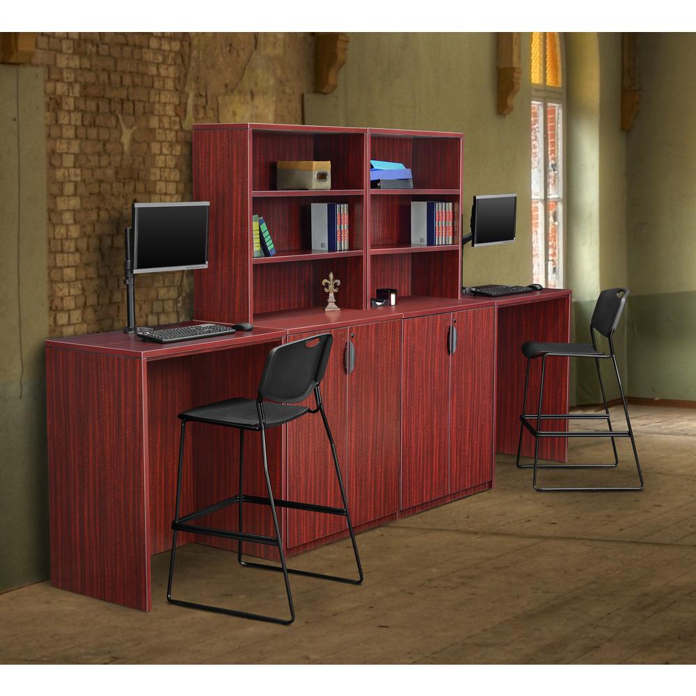 Legacy Stand Up Side to Side Storage Cabinet/ Storage Cabinet- Mahogany