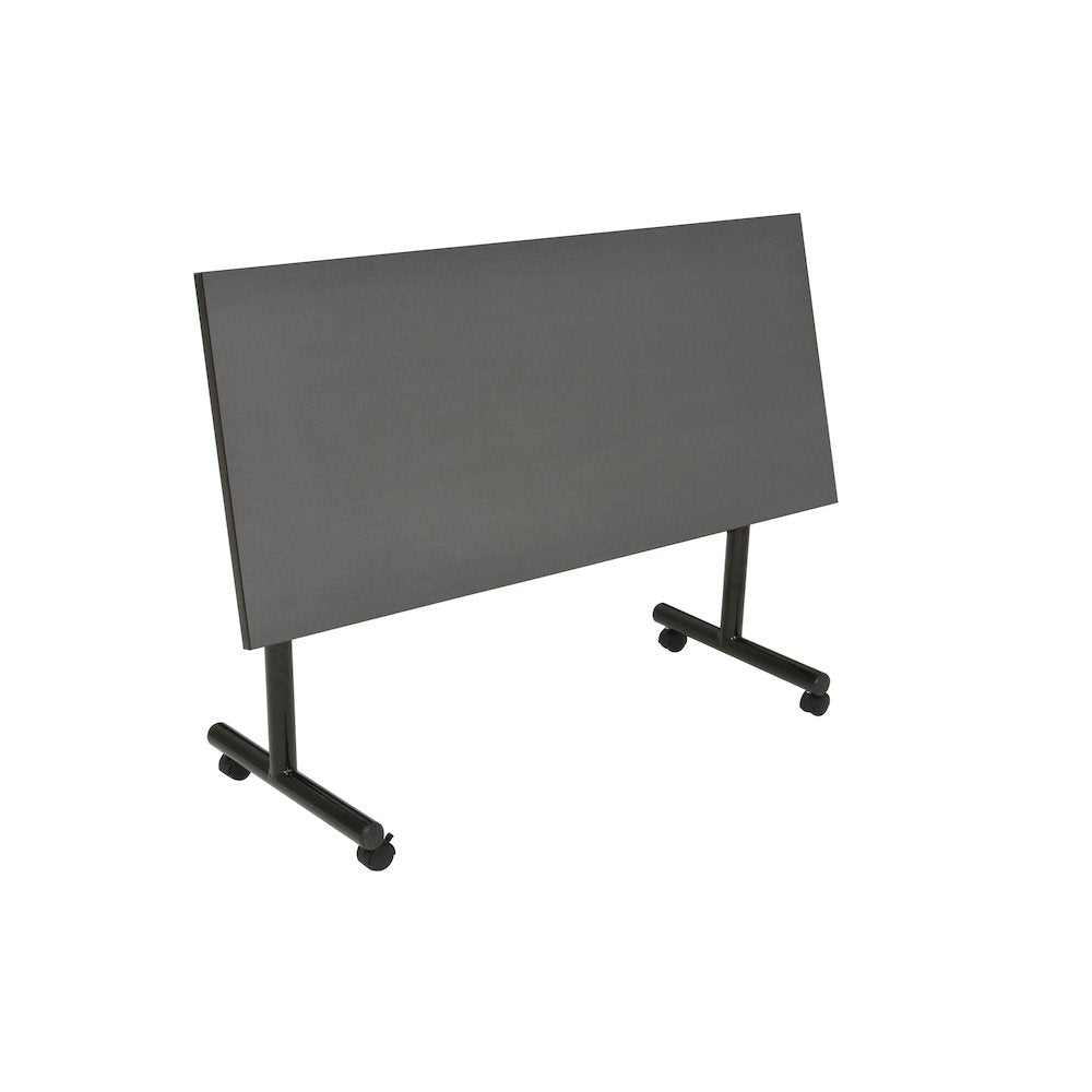 48 x 24 in. Flip-Top Training Nesting Table- Grey