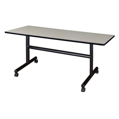 60 x 30 in. Flip-Top Training Nesting Table- Maple