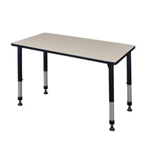 Kee 42" x 24" Height Adjustable Classroom Table - Maple