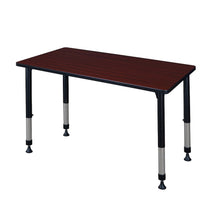 Kee 48" x 24" Height Adjustable Classroom Table - Mahogany
