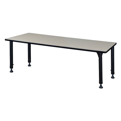 Kee 60" x 30" Height Adjustable Classroom Table - Maple