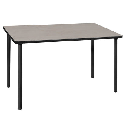 42 x 24 in. Folding Training Seminar Table- Maple Top, Black Legs