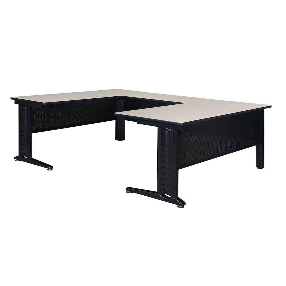72 x 78 in. U Shape Desk Shell- Maple