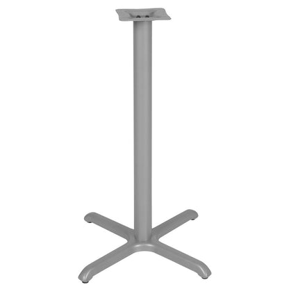 Via Cafe High X-Base for 36" Table Tops- Grey