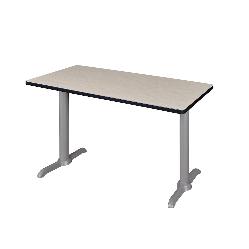 48" x 24" Training Table- Maple/ Grey Base