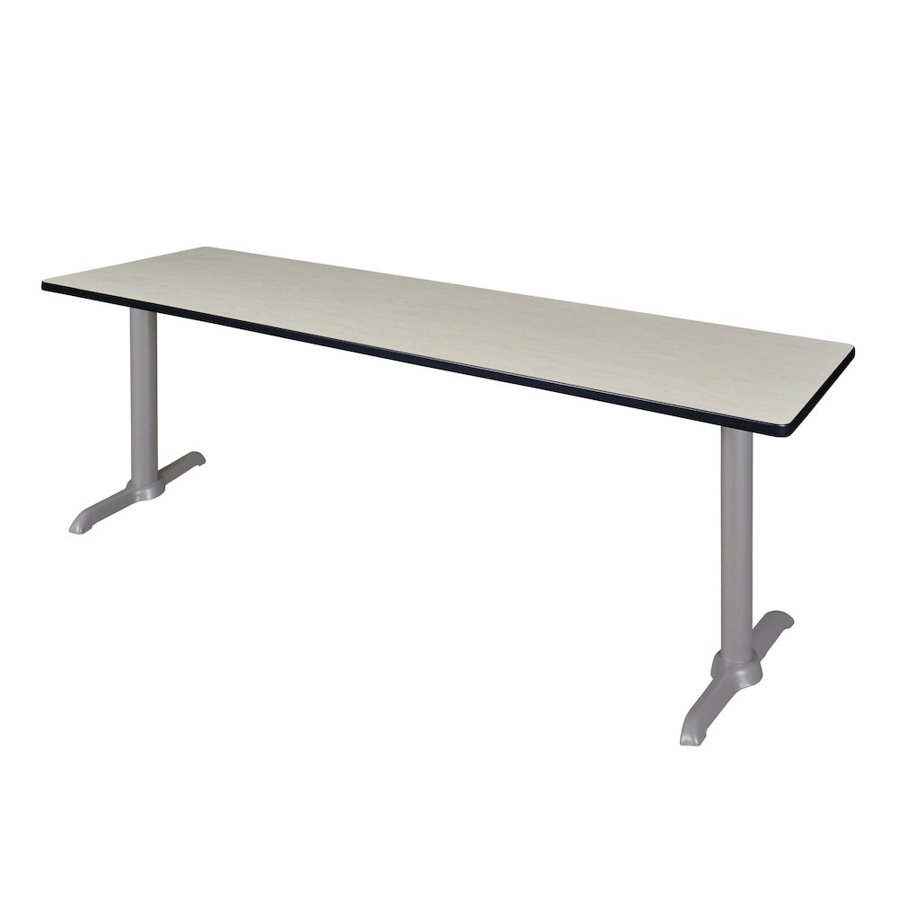 84" x 24" Training Table- Maple/ Grey Base