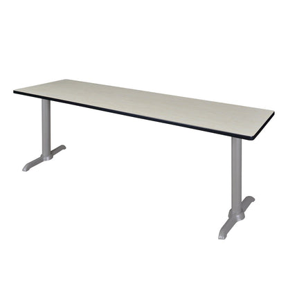 84" x 24" Training Table- Maple/ Grey Base