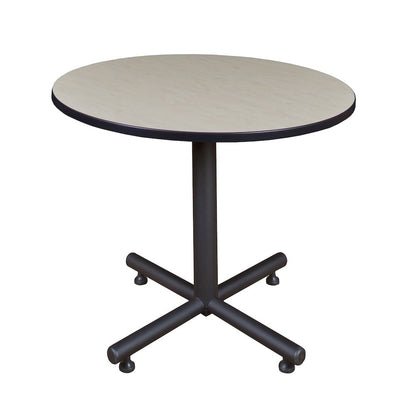 42 in. Round X-Base Breakroom Table- Maple