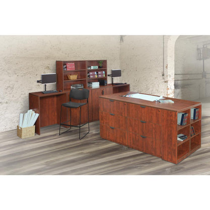 Legacy Stand Up Quad with Bookcase End Top- Cherry