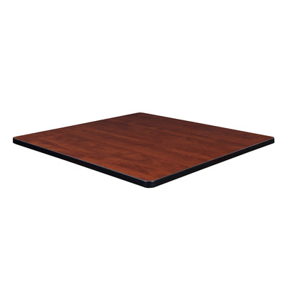 42" Square Laminate Table Top- Cherry/ Maple