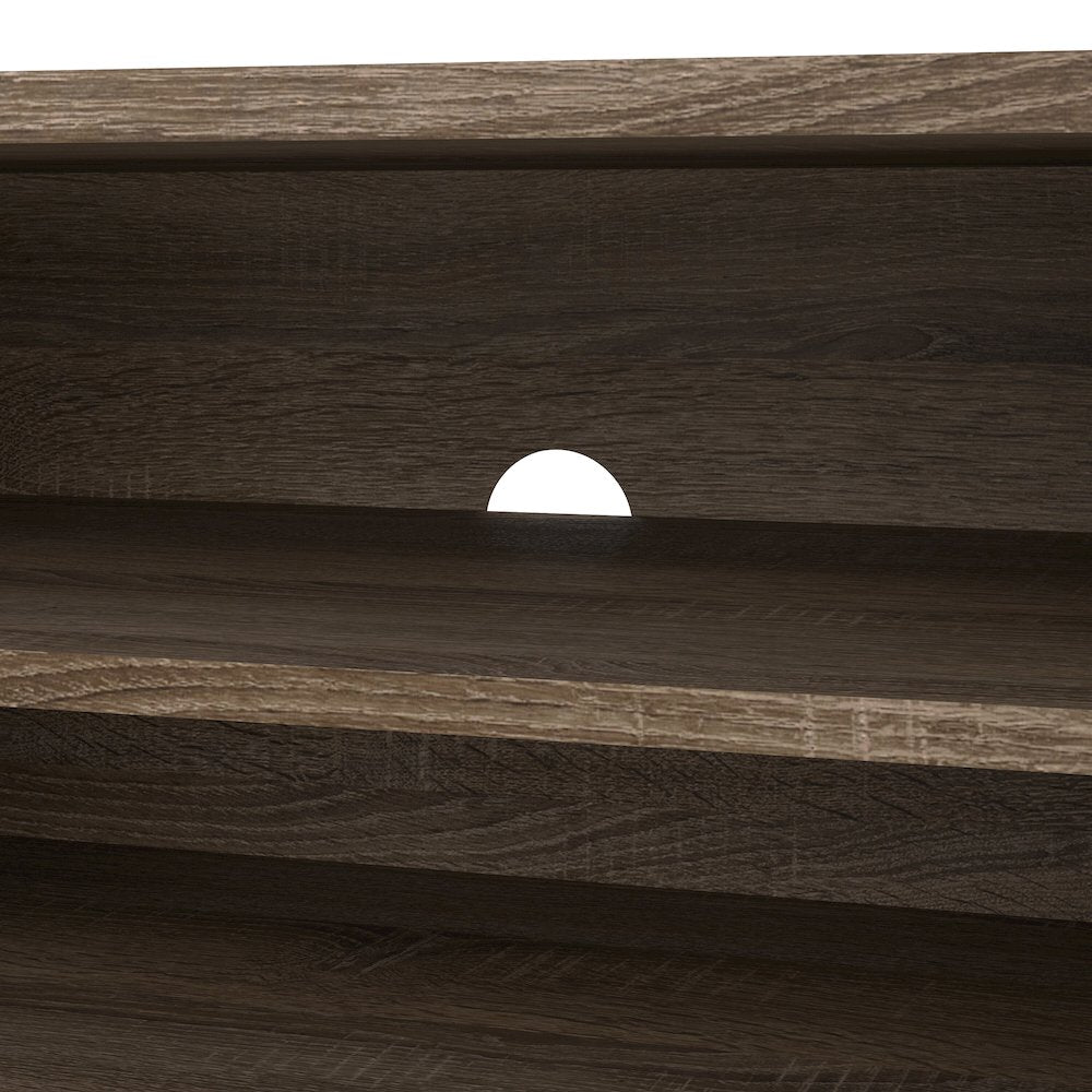 Match 2 Drawer 2 Shelf TV Stand, Truffle Oak