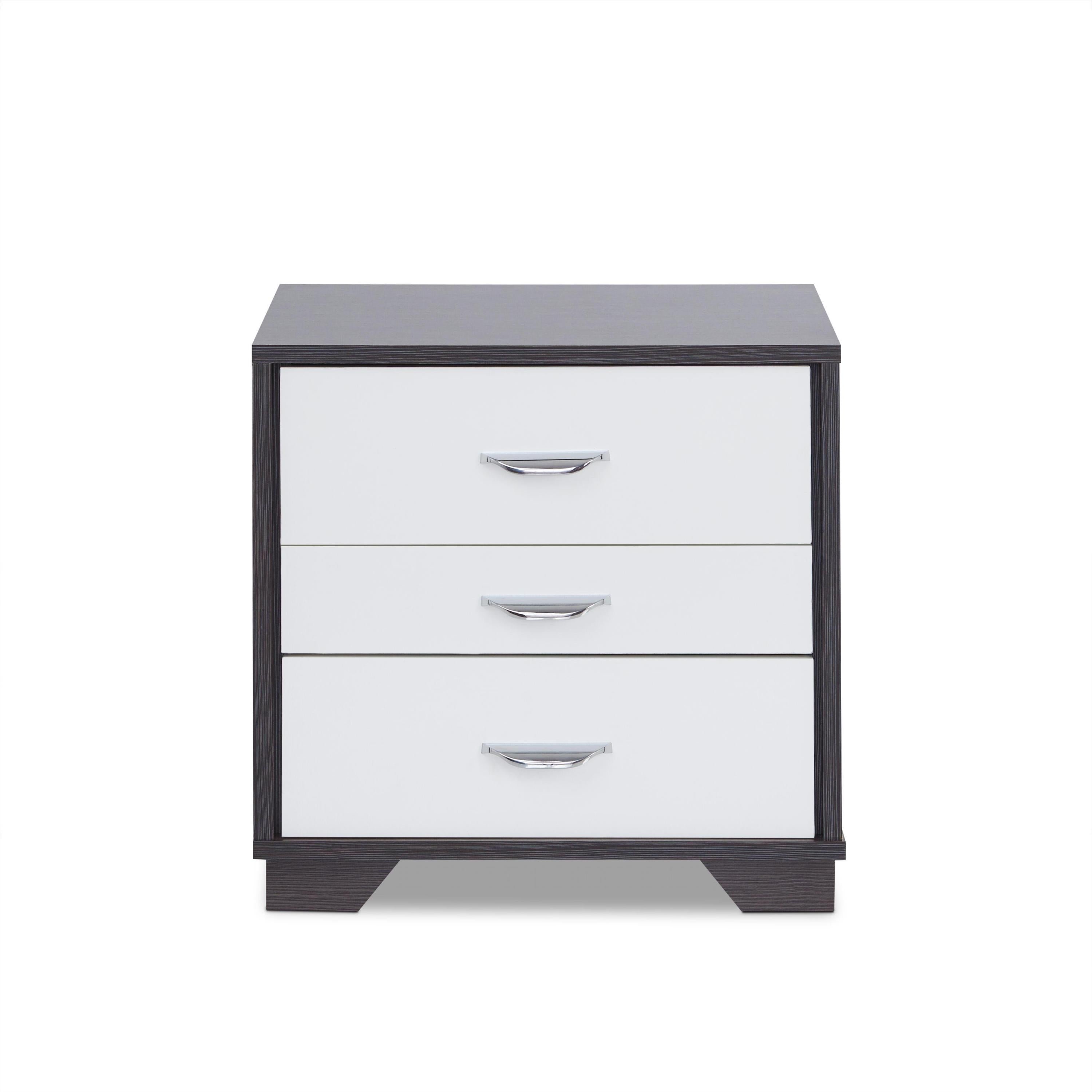 ACME Eloy Night Table in White & Espresso 97342