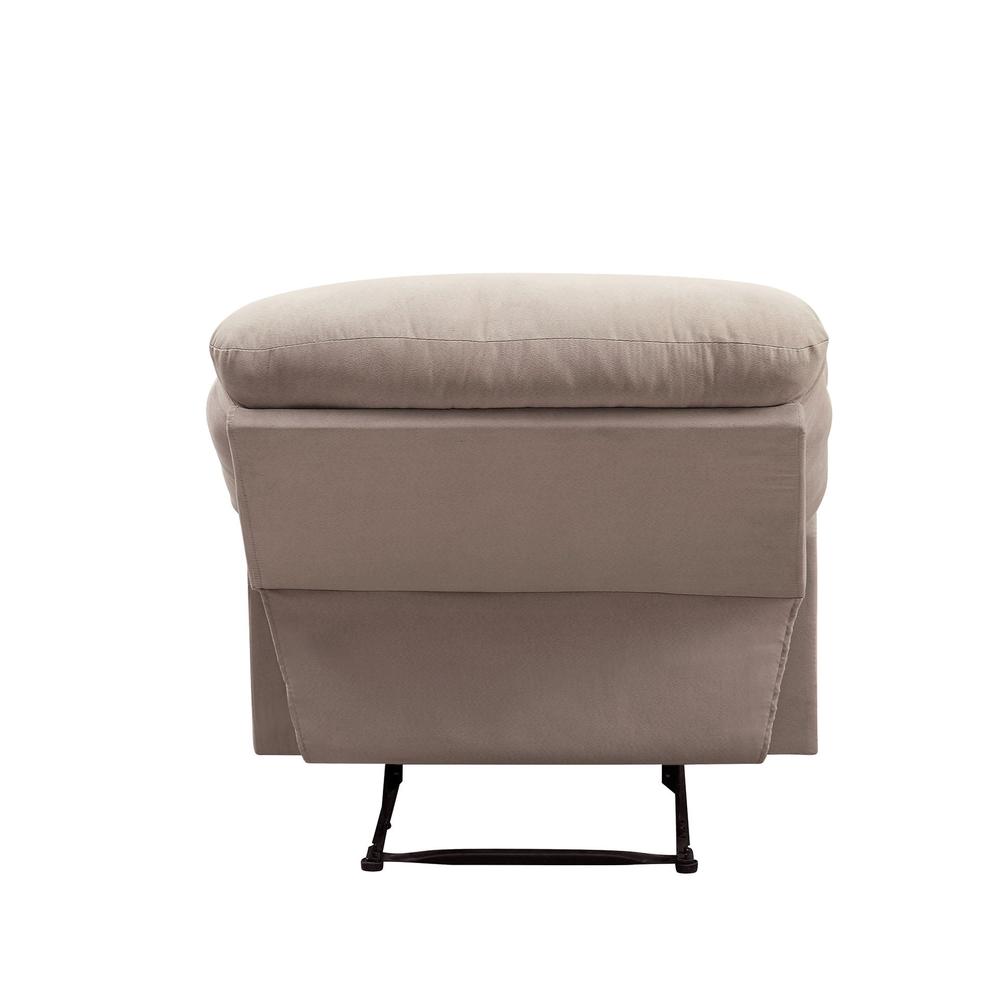 Arcadia Motion Recliner Beige Woven Fabric