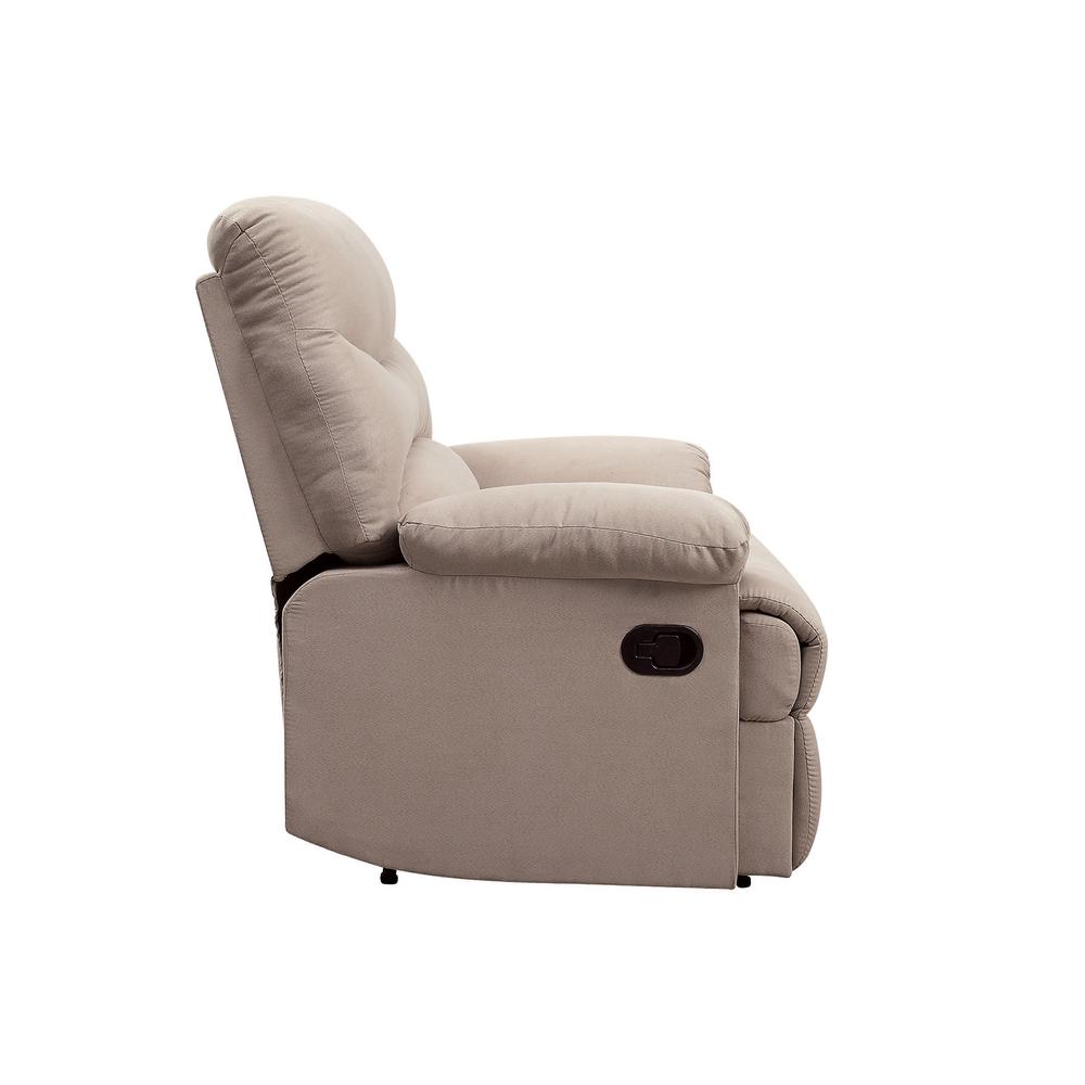 Arcadia Motion Recliner Beige Woven Fabric