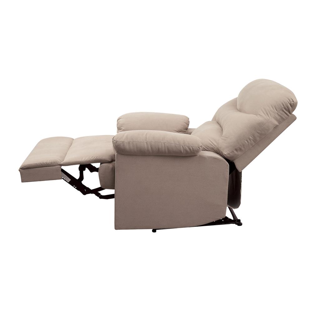 Arcadia Motion Recliner Beige Woven Fabric