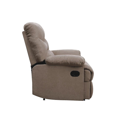 Arcadia Motion Recliner Beige Woven Fabric