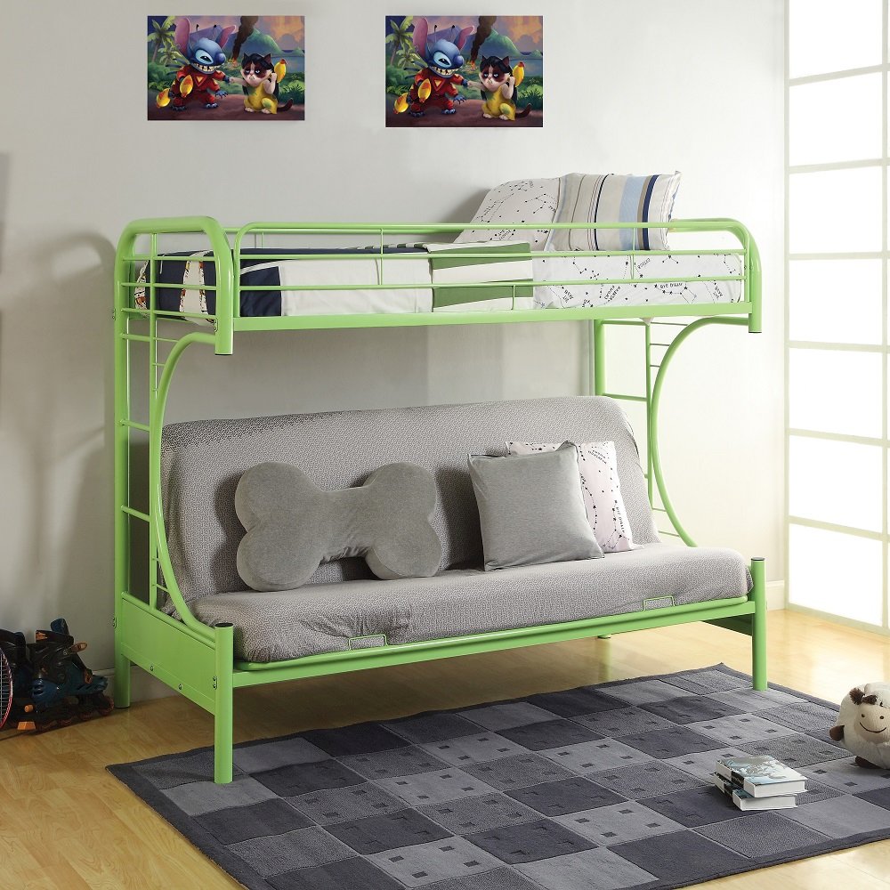 Eclipse Futon Bunk Bed (T/F) Green