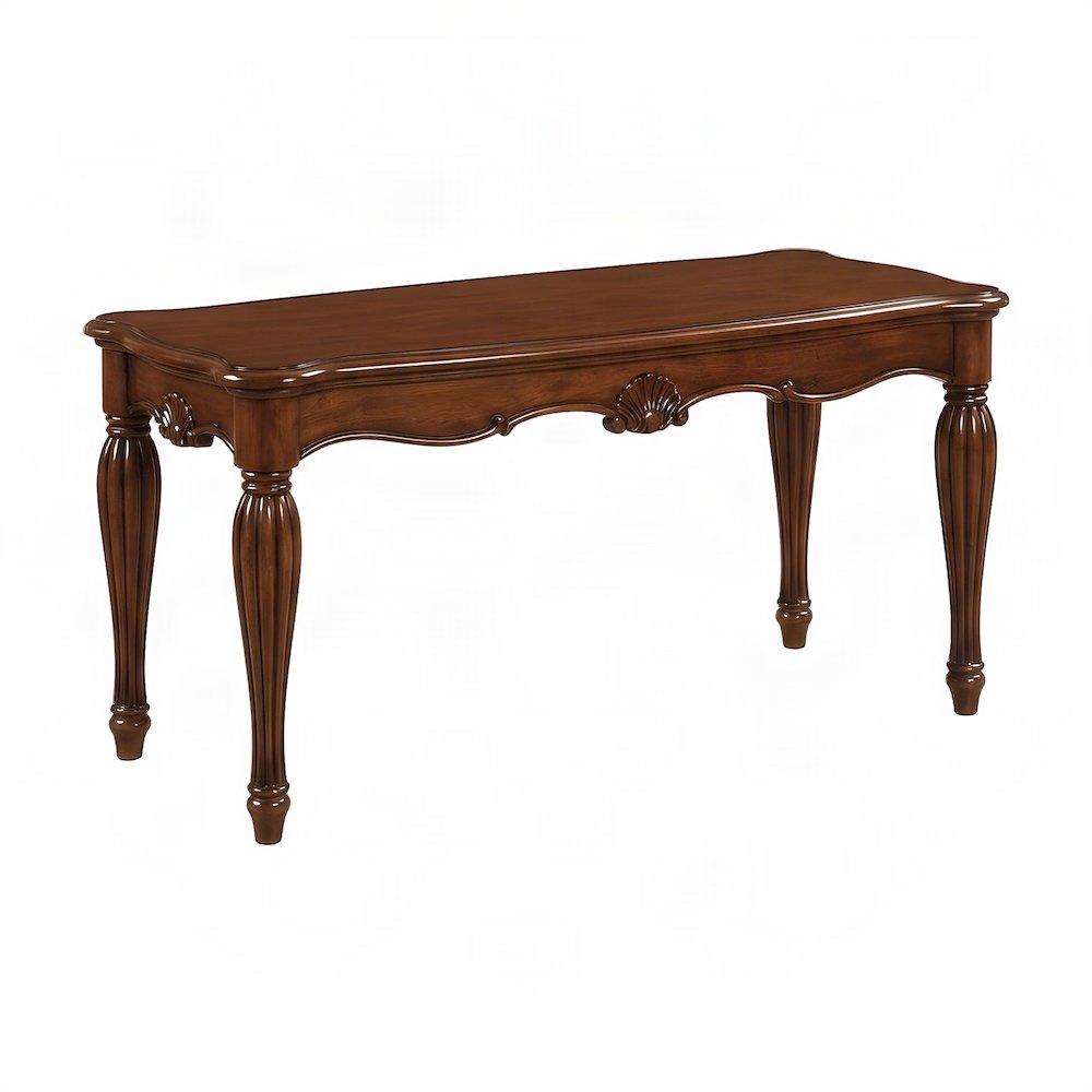Transitional Wood Veneer Sofa Table, Hallway Entryway Console, Cherry