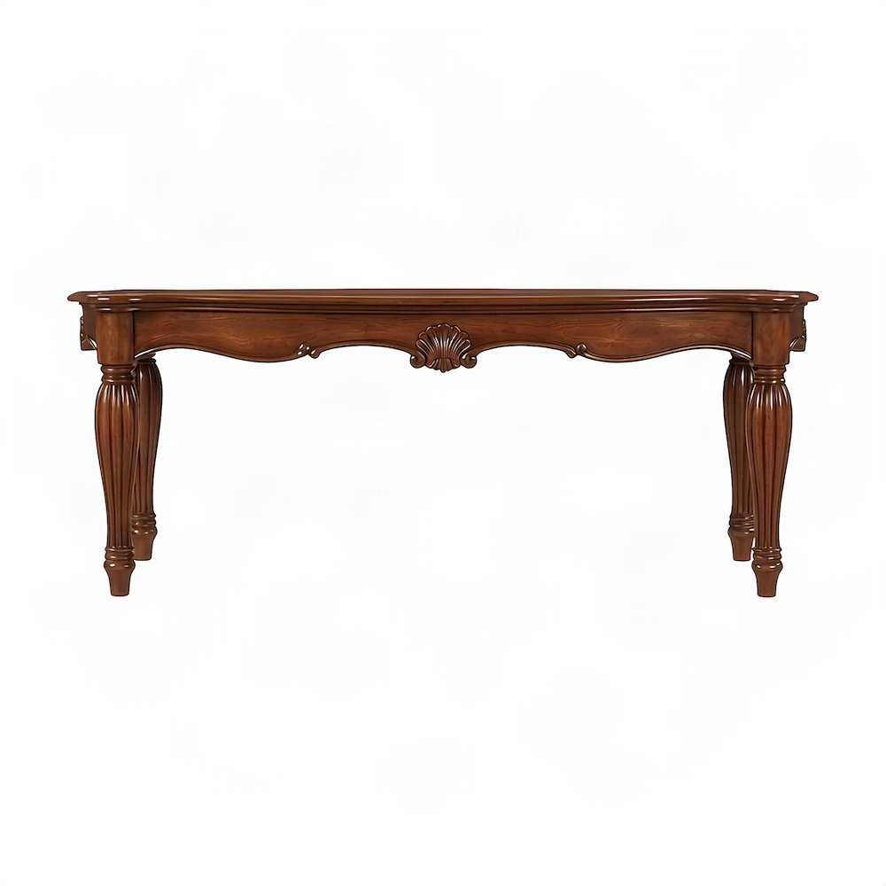 Transitional Wood Veneer Sofa Table, Hallway Entryway Console, Cherry