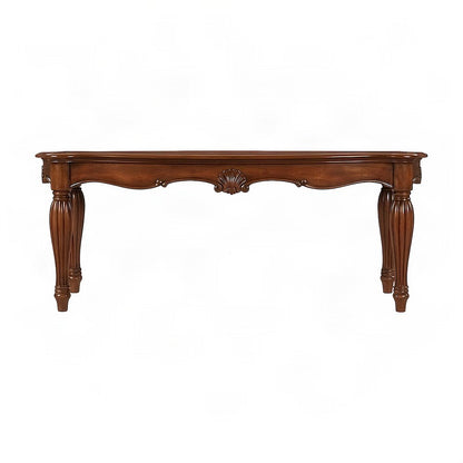 Transitional Wood Veneer Sofa Table, Hallway Entryway Console, Cherry
