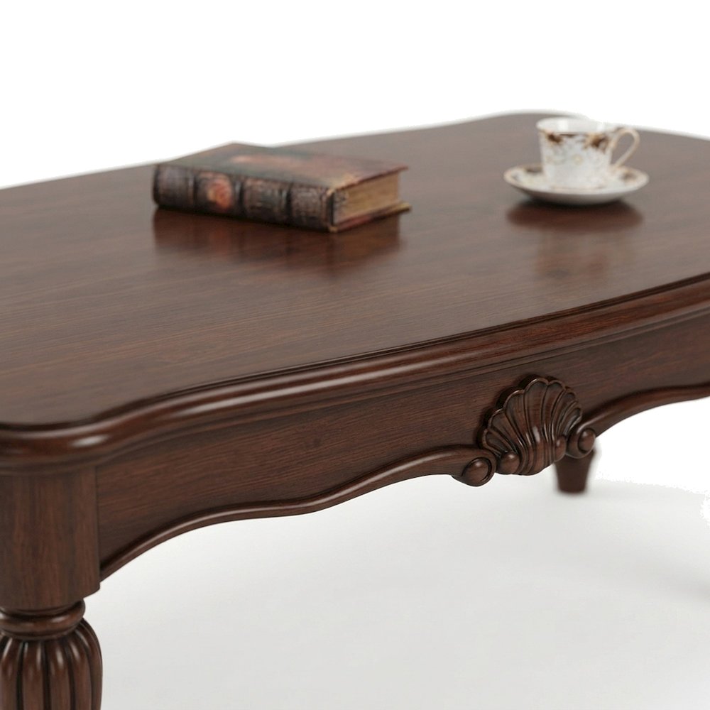 Transitional Wood Veneer Sofa Table, Hallway Entryway Console, Cherry