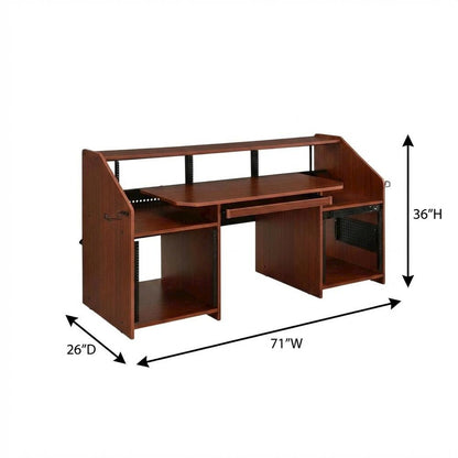 Finish Metal And Mdf Office Desk With Industrial Style