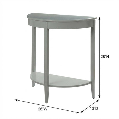 Gray Console Table with Modern Design and Sturdy Frame