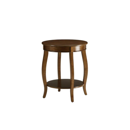 Walnut, Accent Side Table, Quality Build, Durable Wood Frame
