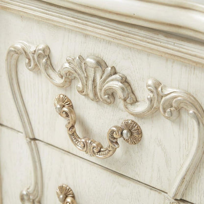 Bone White Versailles Nightstand with Modern Design and Durable Finish