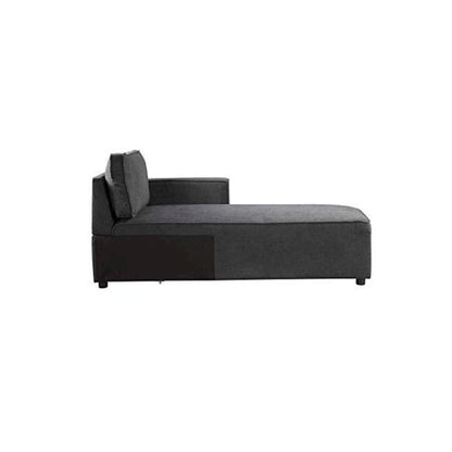 Silvester Modular - Chaise w/2 Pillows Gray Fabric