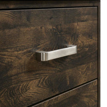 Rustic Walnut Nightstand with Transitional Style and Storage Space