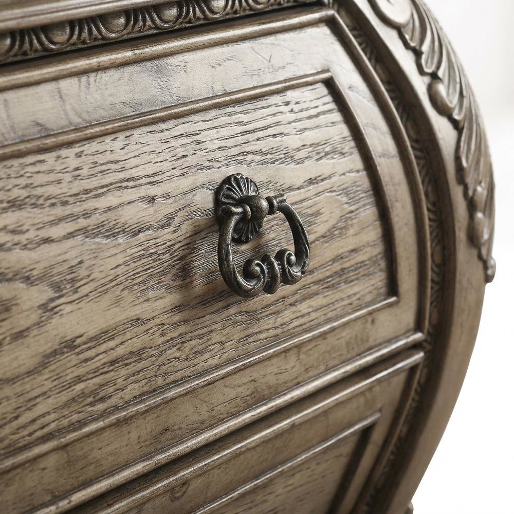 Vintage Oak Nightstand with Traditional Wooden Finish and Classic Design