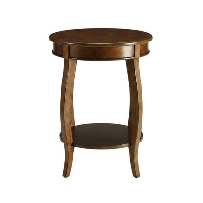 Walnut, Accent Side Table, Quality Build, Durable Wood Frame