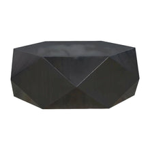 Black Coffee Table with Sturdy Construction and Sleek Finish, 1-Piece