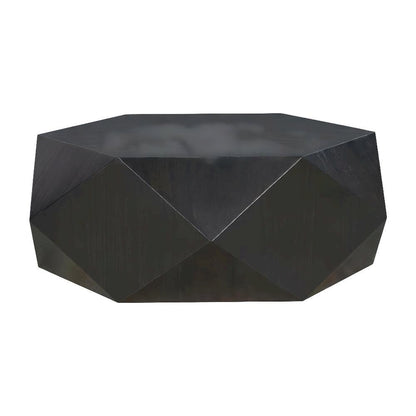 Black Coffee Table with Sturdy Construction and Sleek Finish, 1-Piece
