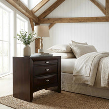 Espresso Nightstand with Transitional Style and Rectangular Design